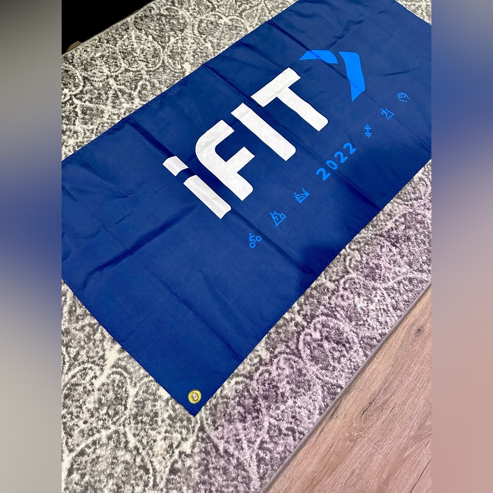iFIT 2022 Fitness Flag Gym Workout Room Wall Flag Banner